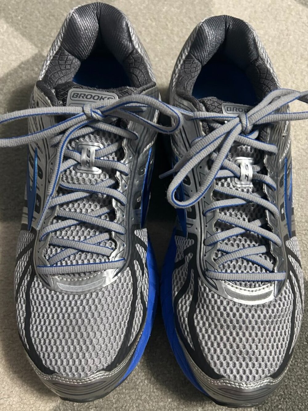 Brooks Beast '16 'Silver Electric Blue' Running Sneakers Men's Size 11.5 2E - Picture 5 of 16